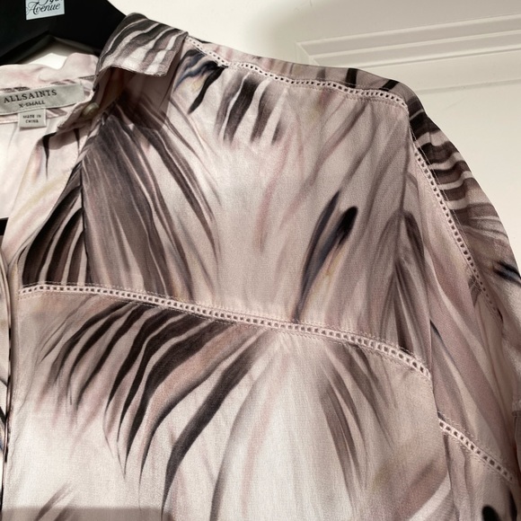 ALLSAINTS Elen Silk Shirt Dress - Picture 5 of 8